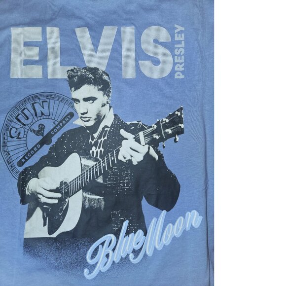 Elvis Presley Blue Moon King of Rock N Roll Official HM oversized T-Shirt XL NWT - Picture 6 of 7